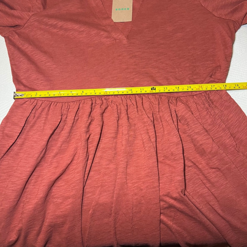 Boden Burnt Orange Collared Midi Dress - Picture 11 of 12